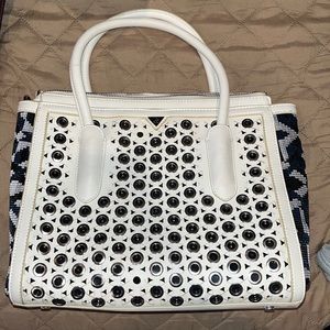 GUC Sam Edelman Grommet & Canvas Satchel Bag
